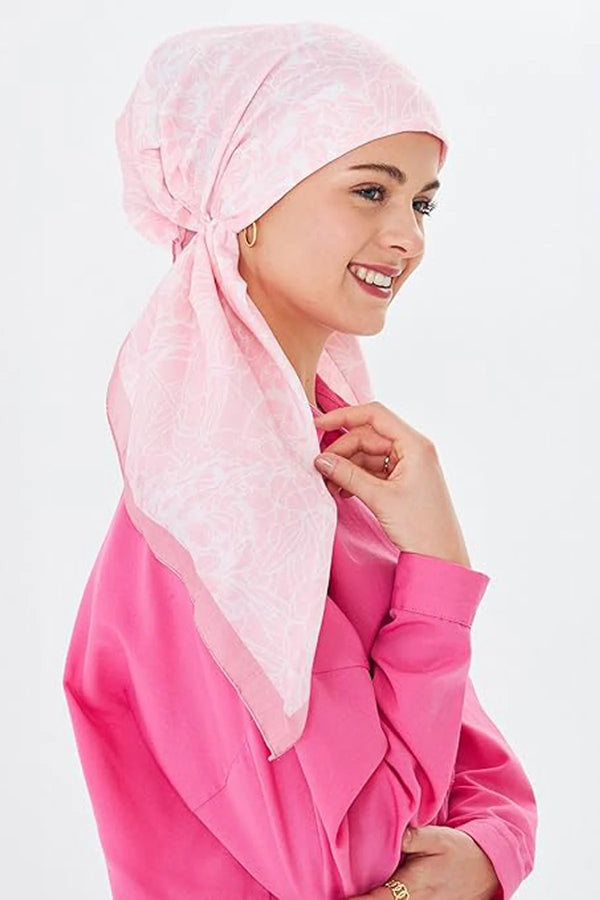 dscarf Headwear Pre Tied Head Scarves for Patterned Women Featuring | Soft Chemo Head Wear Headcover Ready Headwear
