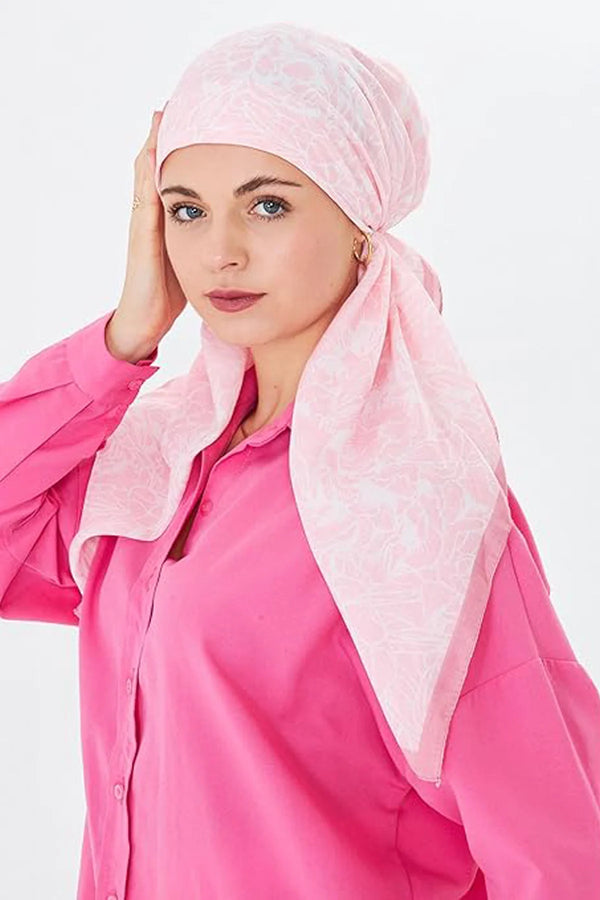 dscarf Headwear Pre Tied Head Scarves for Patterned Women Featuring | Soft Chemo Head Wear Headcover Ready Headwear