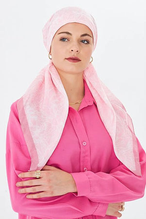 dscarf Headwear Pre Tied Head Scarves for Patterned Women Featuring | Soft Chemo Head Wear Headcover Ready Headwear