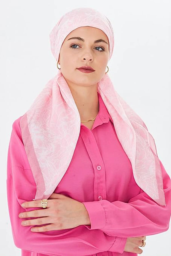 dscarf Headwear Pre Tied Head Scarves for Patterned Women Featuring | Soft Chemo Head Wear Headcover Ready Headwear