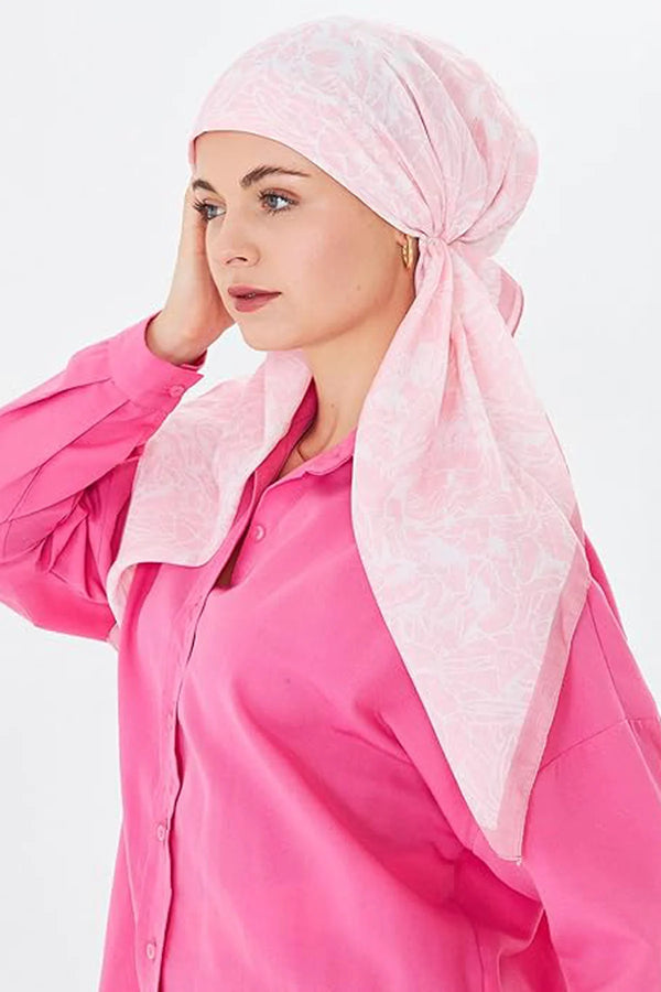 dscarf Headwear Pre Tied Head Scarves for Patterned Women Featuring | Soft Chemo Head Wear Headcover Ready Headwear