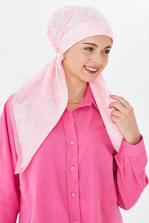 dscarf Headwear Pre Tied Head Scarves for Patterned Women Featuring | Soft Chemo Head Wear Headcover Ready Headwear
