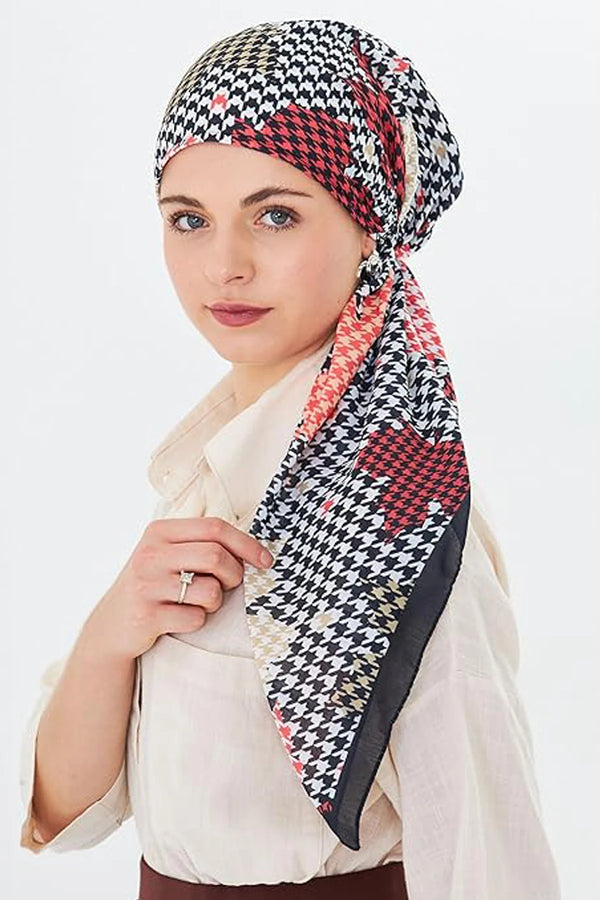 dscarf Headwear Pre Tied Head Scarves for Patterned Women Featuring | Soft Chemo Head Wear Headcover Ready Headwear