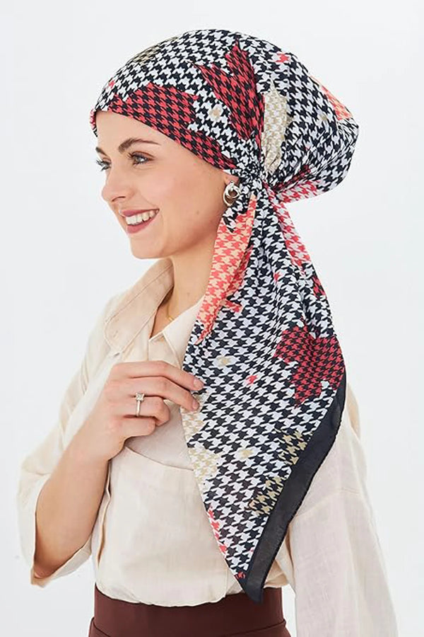 dscarf Headwear Pre Tied Head Scarves for Patterned Women Featuring | Soft Chemo Head Wear Headcover Ready Headwear