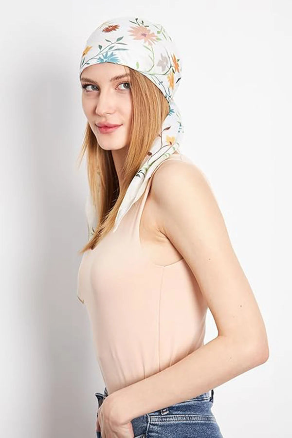 dscarf Headwear Pre Tied Head Scarves for Patterned Women Featuring | Soft Chemo Head Wear Headcover Ready Headwear