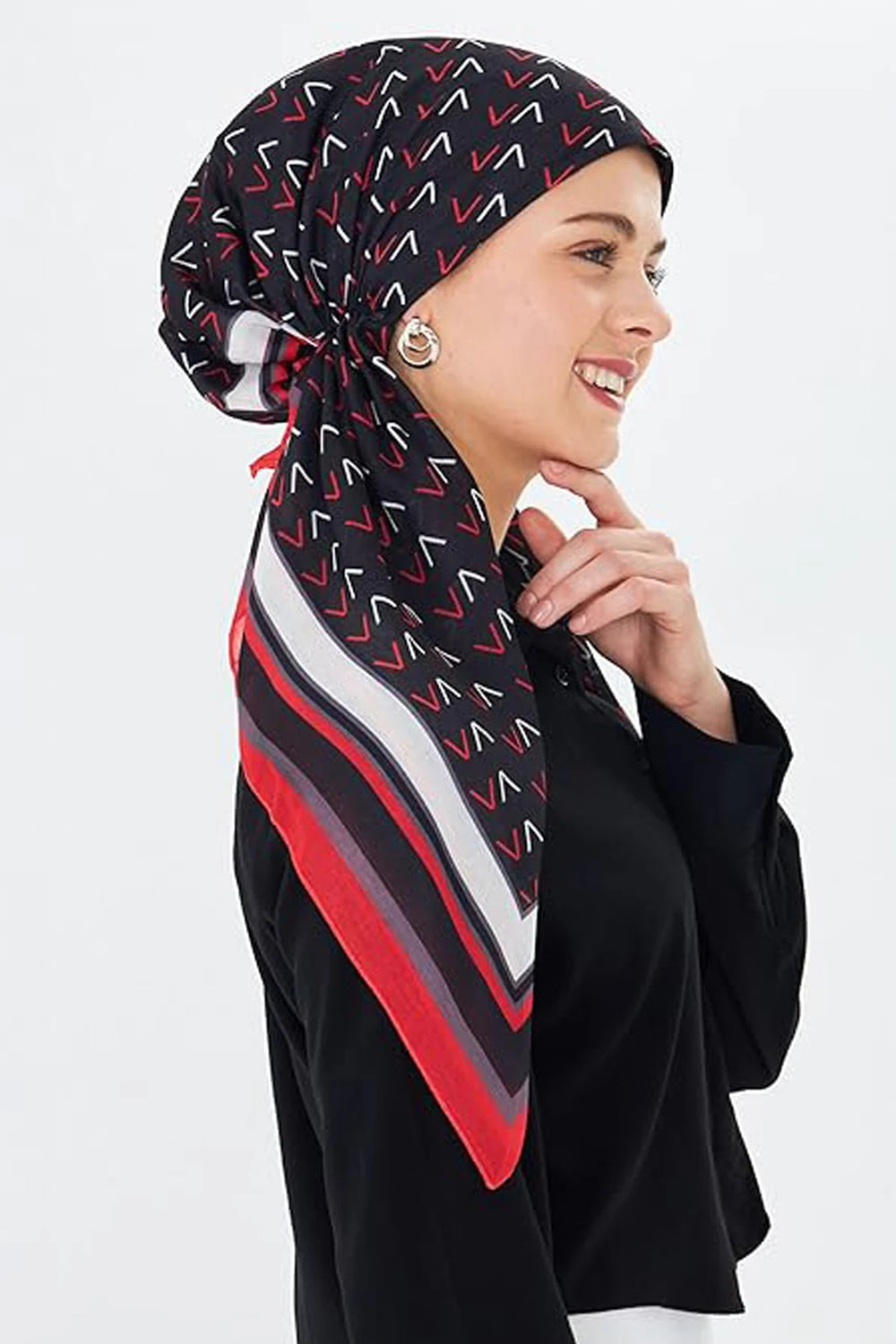 dscarf Headwear Pre Tied Head Scarves for Patterned Women Featuring | Soft Chemo Head Wear Headcover Ready Headwear