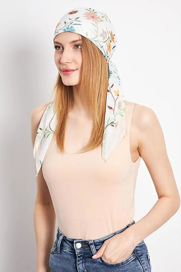 dscarf Headwear Pre Tied Head Scarves for Patterned Women Featuring | Soft Chemo Head Wear Headcover Ready Headwear