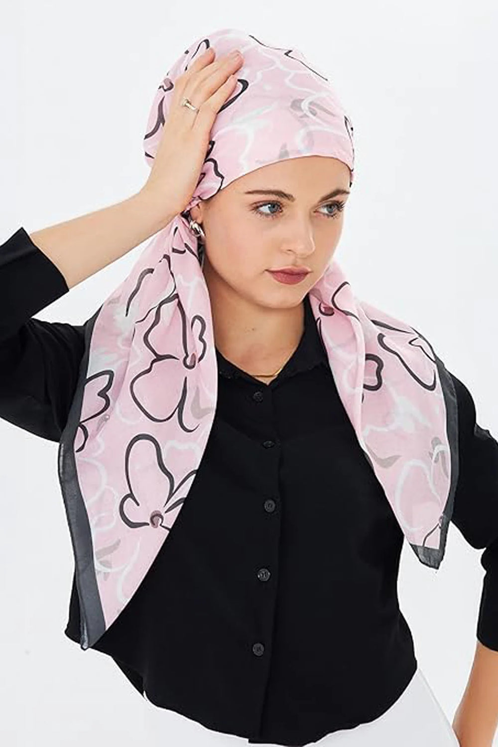 dscarf Headwear Pre Tied Head Scarves for Patterned Women Featuring | Soft Chemo Head Wear Headcover Ready Headwear