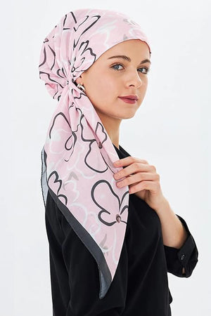 dscarf Headwear Pre Tied Head Scarves for Patterned Women Featuring | Soft Chemo Head Wear Headcover Ready Headwear