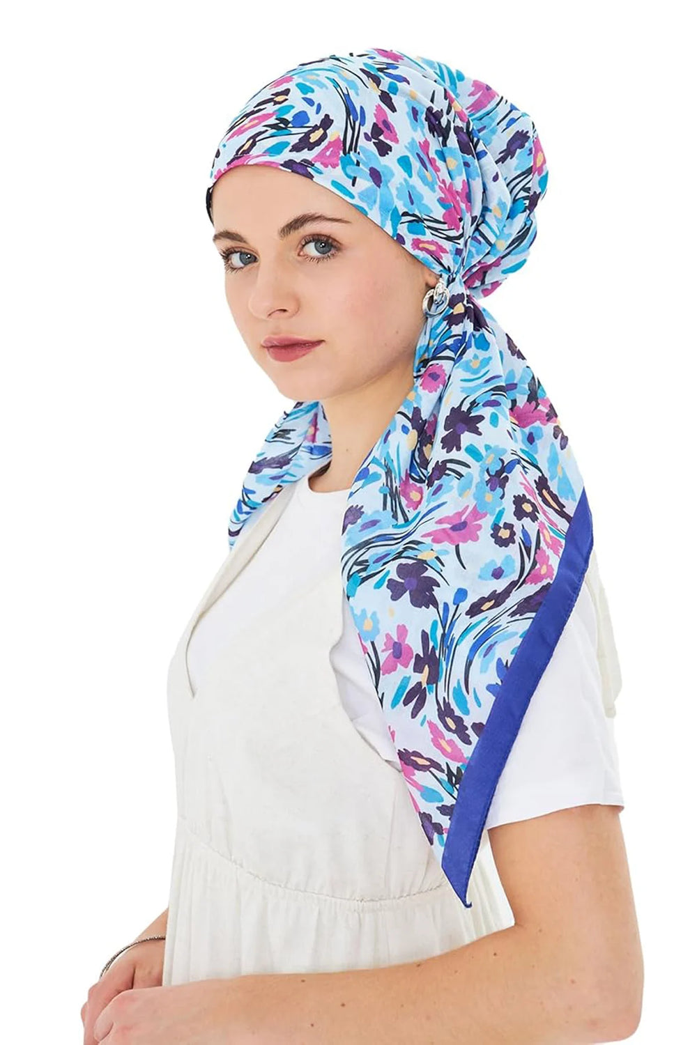 dscarf Headwear Pre Tied Head Scarves for Patterned Women Featuring | Soft Chemo Head Wear Headcover Ready Headwear