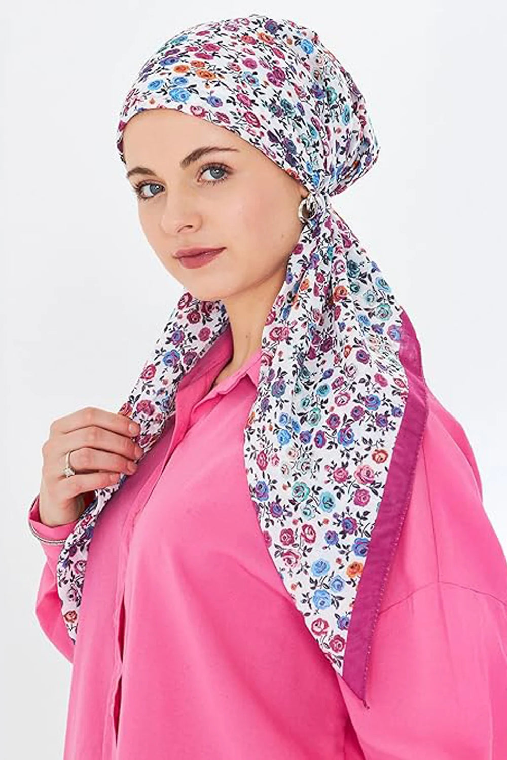 dscarf Headwear Pre Tied Head Scarves for Patterned Women Featuring | Soft Chemo Head Wear Headcover Ready Headwear