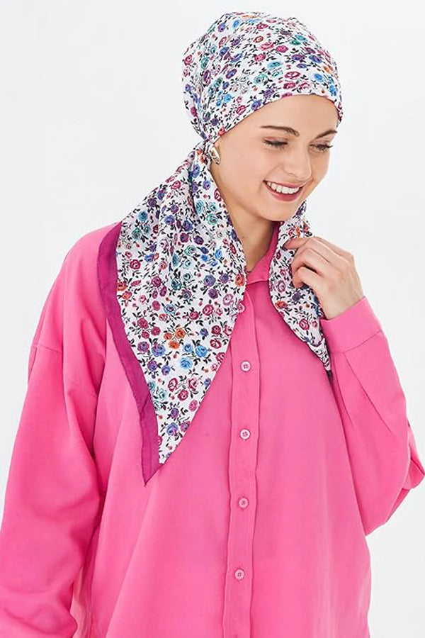 dscarf Headwear Pre Tied Head Scarves for Patterned Women Featuring | Soft Chemo Head Wear Headcover Ready Headwear