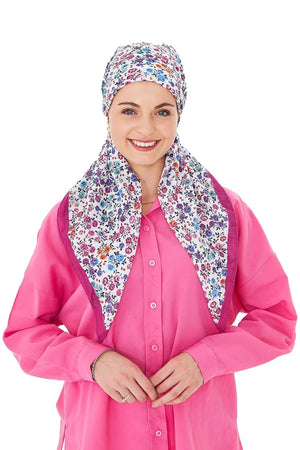 dscarf Headwear Pre Tied Head Scarves for Patterned Women Featuring | Soft Chemo Head Wear Headcover Ready Headwear
