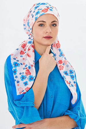dscarf Headwear Pre Tied Head Scarves for Patterned Women Featuring | Soft Chemo Head Wear Headcover Ready Headwear