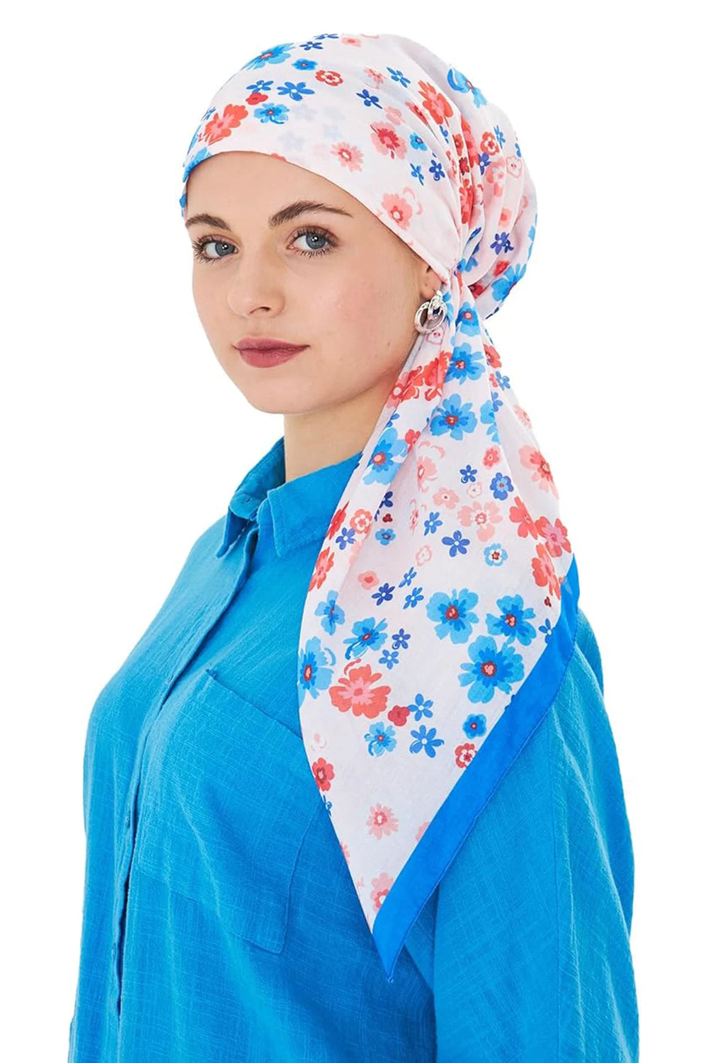dscarf Headwear Pre Tied Head Scarves for Patterned Women Featuring | Soft Chemo Head Wear Headcover Ready Headwear