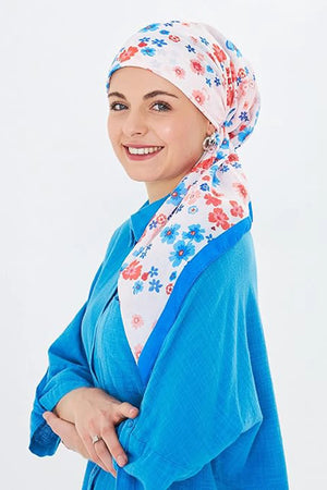 dscarf Headwear Pre Tied Head Scarves for Patterned Women Featuring | Soft Chemo Head Wear Headcover Ready Headwear
