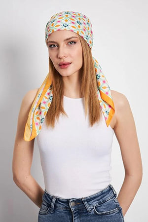 dscarf Headwear Pre Tied Head Scarves for Patterned Women Featuring | Soft Chemo Head Wear Headcover Ready Headwear