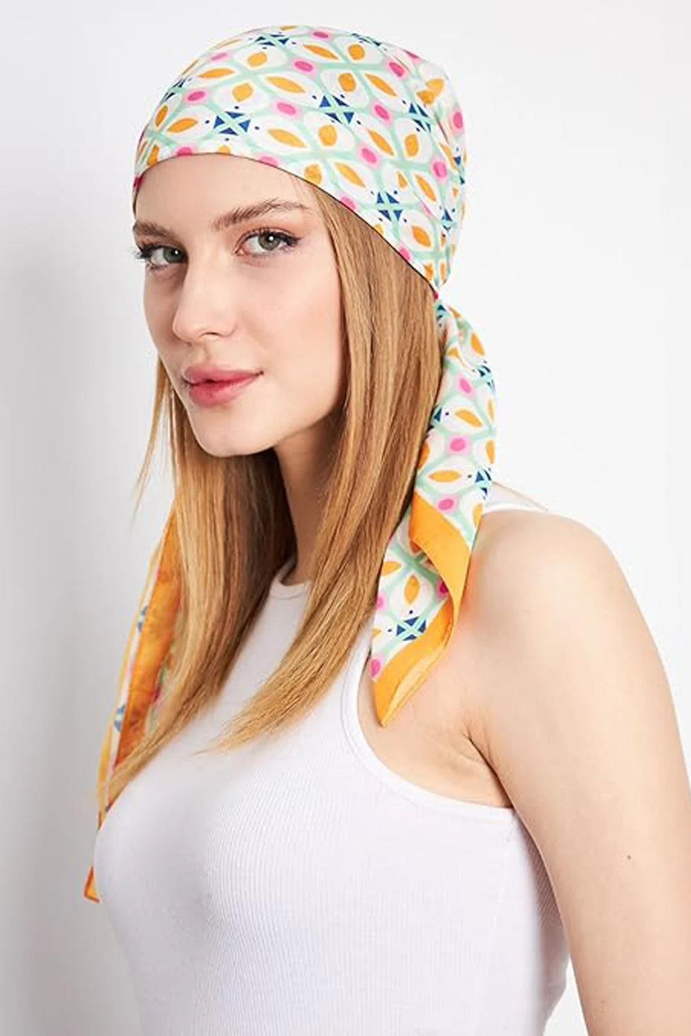 dscarf Headwear Pre Tied Head Scarves for Patterned Women Featuring | Soft Chemo Head Wear Headcover Ready Headwear