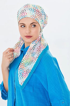 dscarf Headwear Pre Tied Head Scarves for Patterned Women Featuring | Soft Chemo Head Wear Headcover Ready Headwear