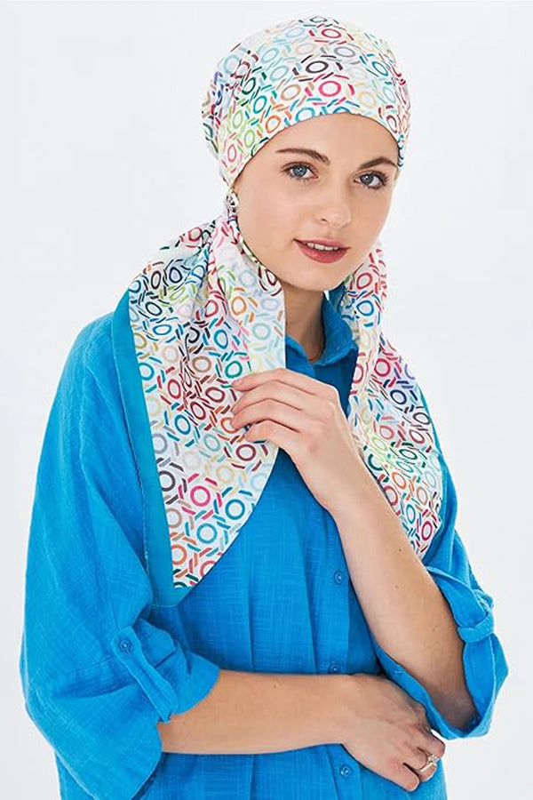 dscarf Headwear Pre Tied Head Scarves for Patterned Women Featuring | Soft Chemo Head Wear Headcover Ready Headwear