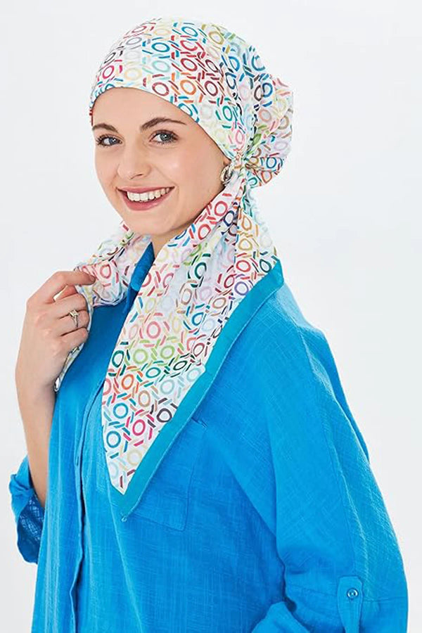 dscarf Headwear Pre Tied Head Scarves for Patterned Women Featuring | Soft Chemo Head Wear Headcover Ready Headwear