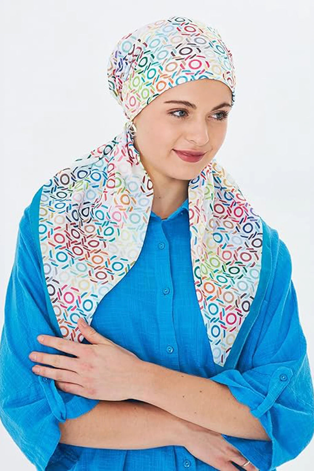 dscarf Headwear Pre Tied Head Scarves for Patterned Women Featuring | Soft Chemo Head Wear Headcover Ready Headwear