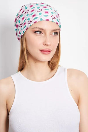 dscarf Headwear Pre Tied Head Scarves for Patterned Women Featuring | Soft Chemo Head Wear Headcover Ready Headwear