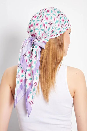 dscarf Headwear Pre Tied Head Scarves for Patterned Women Featuring | Soft Chemo Head Wear Headcover Ready Headwear