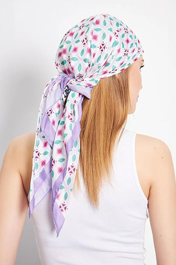 dscarf Headwear Pre Tied Head Scarves for Patterned Women Featuring | Soft Chemo Head Wear Headcover Ready Headwear
