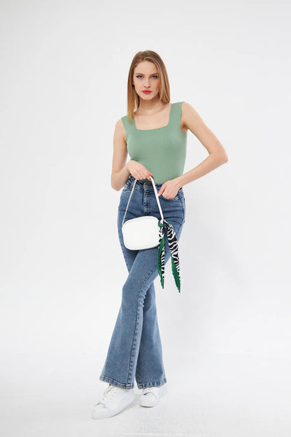 Patterned Pleated Scarf