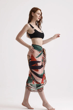 Leopar Desenli Pareo - Plaj Için Hafif Desenli Pareo