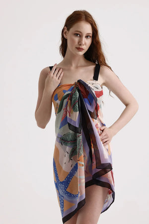 Deniz Yıldızlı Pareo - Yazlık Plaj Pareosu