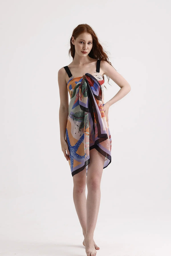 Deniz Yıldızlı Pareo - Yazlık Plaj Pareosu