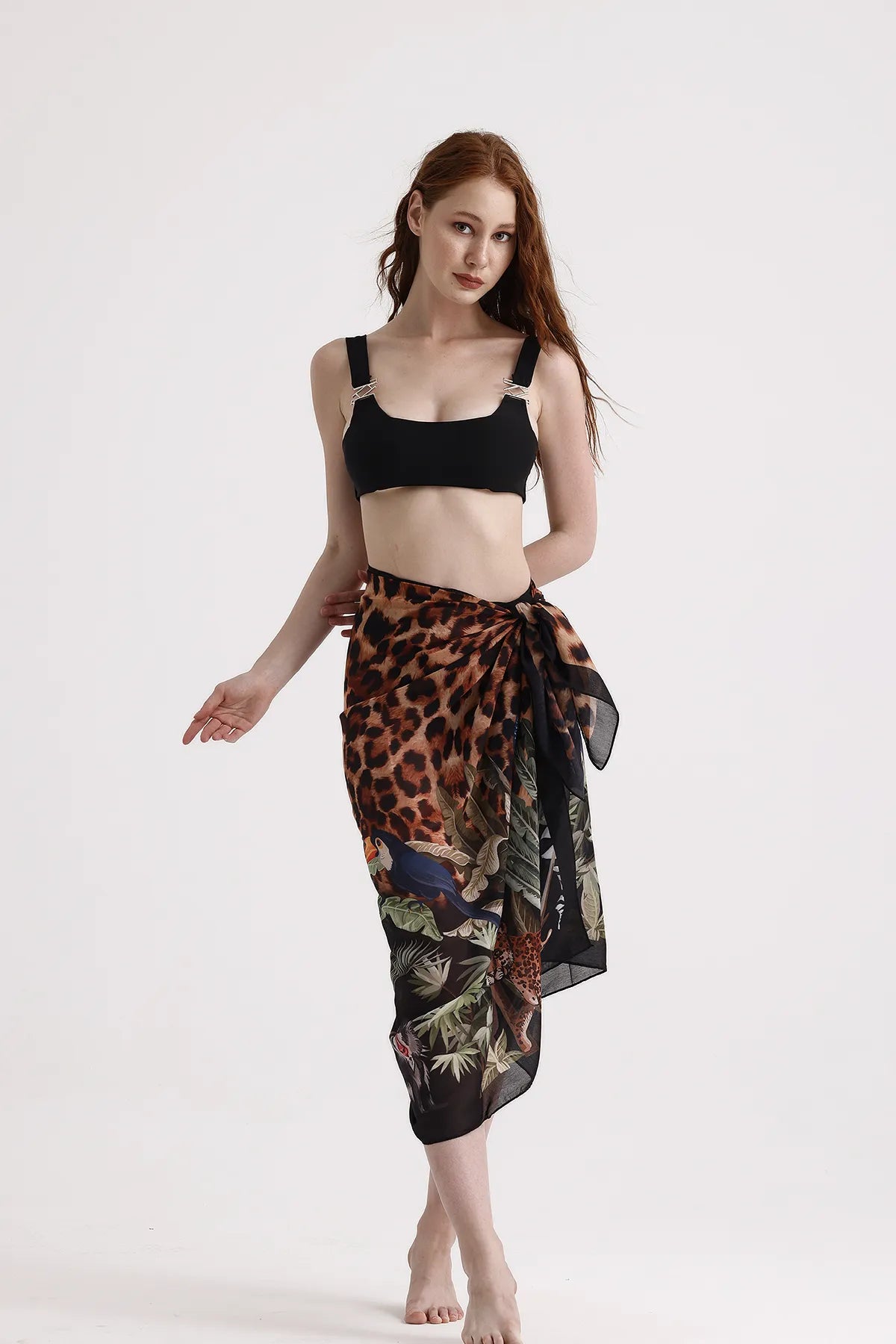 Dscarf Pareo Leopard Print