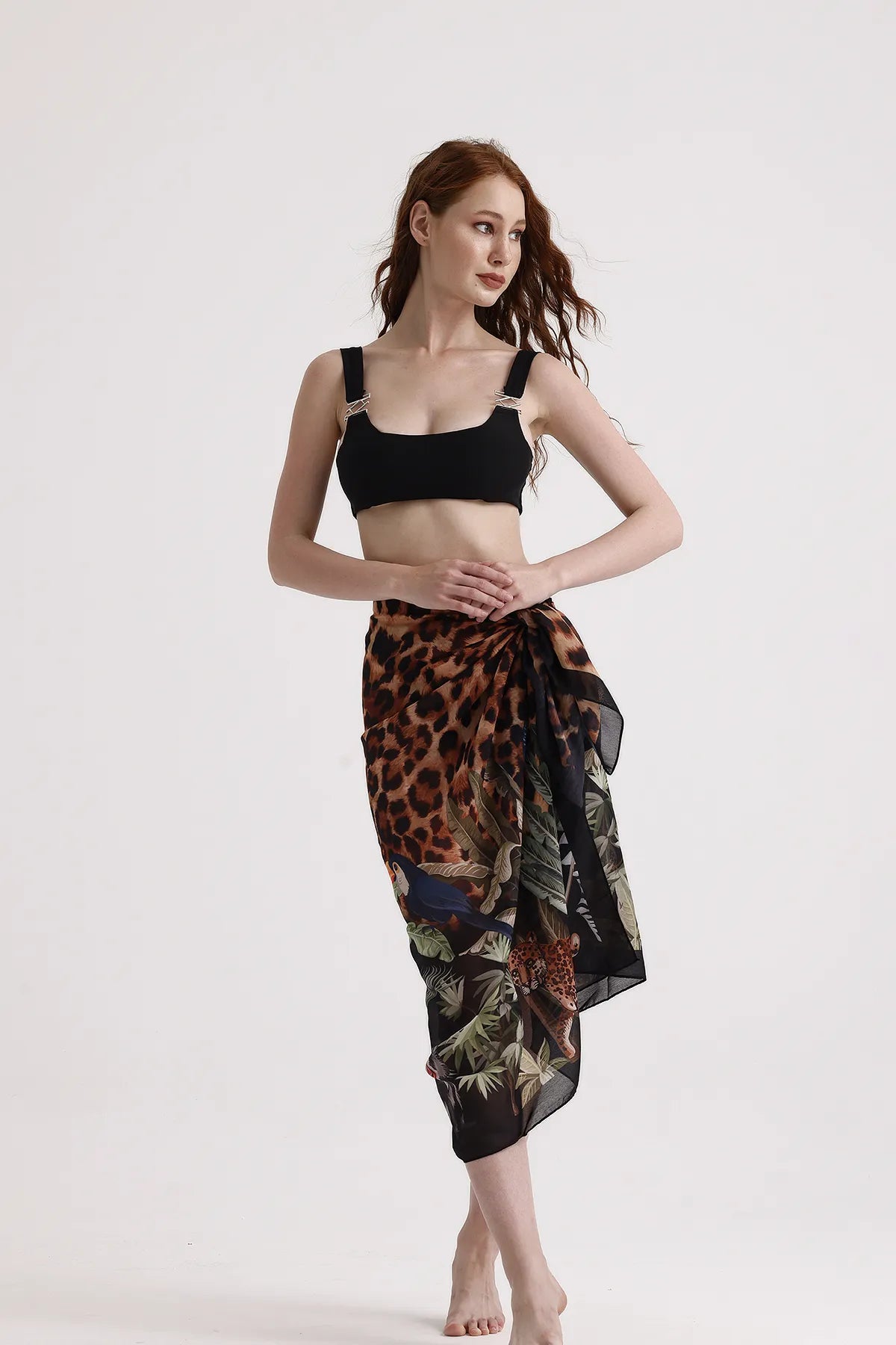 Dscarf Pareo Leopard Print