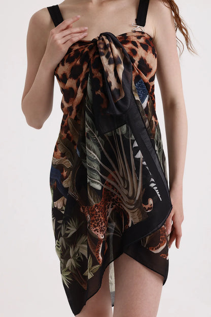 Dscarf Pareo Leopard Print