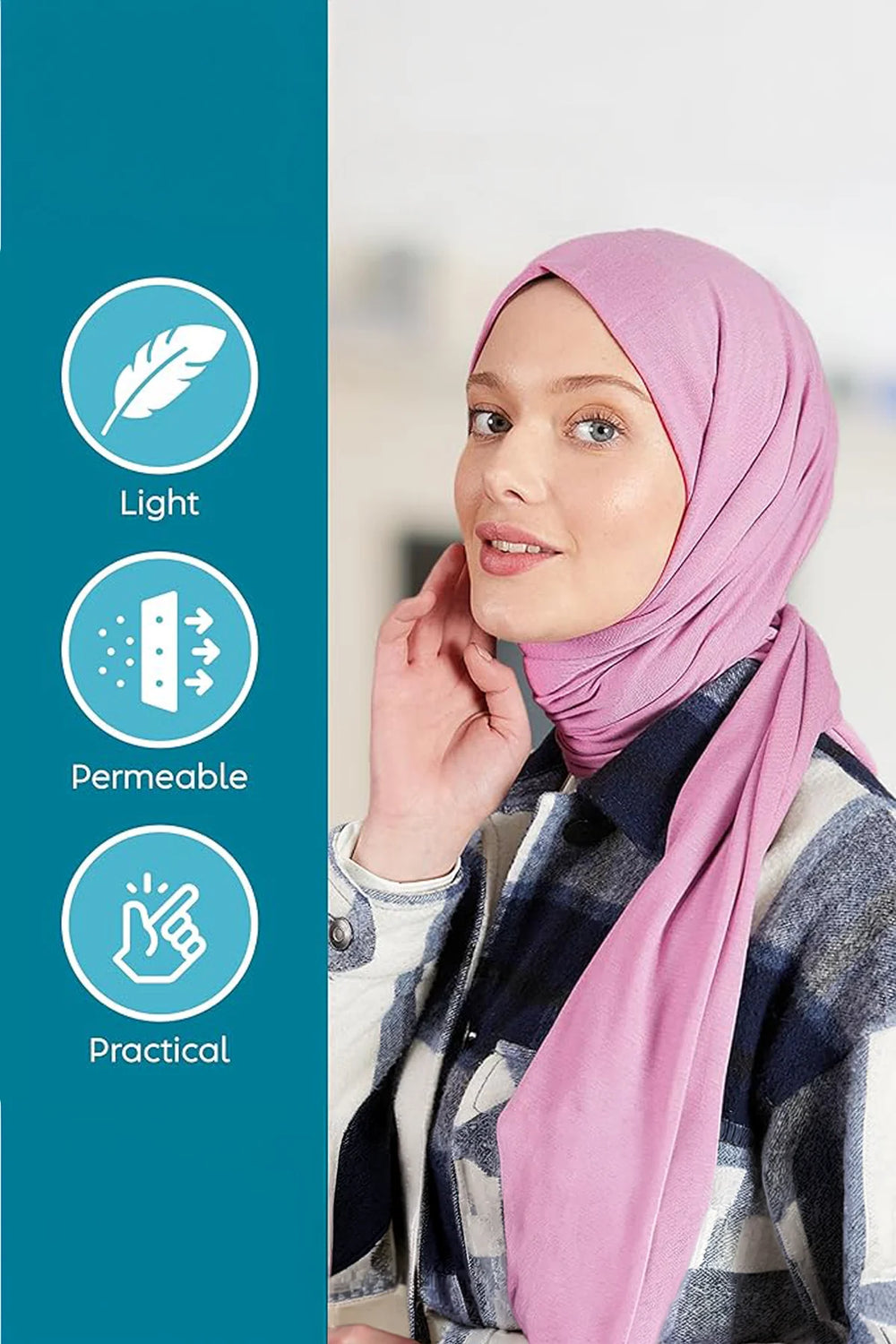 Premium Jersey Head Scarf Wrap Instant Hijab For Women | Women Muslim Instant Hijab | Ready Pre sewn Jersey Turban