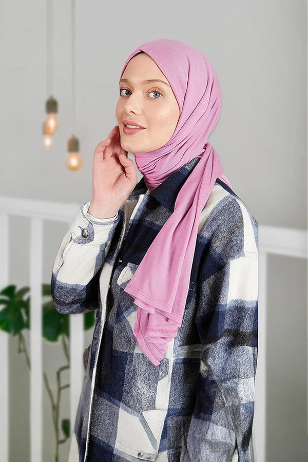 Premium Jersey Head Scarf Wrap Instant Hijab For Women | Women Muslim Instant Hijab | Ready Pre sewn Jersey Turban