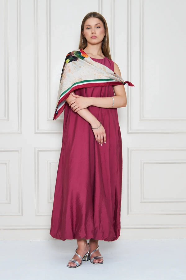 İpek Fular Eşarp - Kadın Fular Şık Kombinler Için