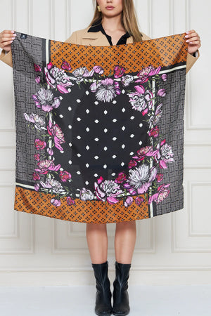 İpek Fular Eşarp - Kadın Fular Şık Kombinler Için