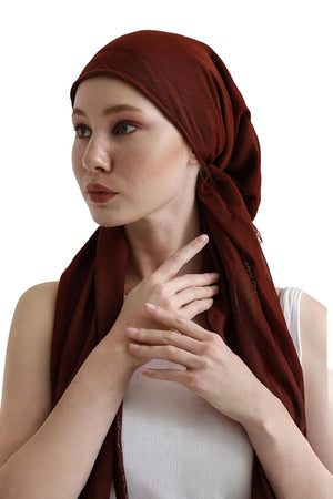 dscarf Headwear Pre Tied Head Scarves for Women Featuring | Soft Chemo Head Wear Headcover Ready Headwear