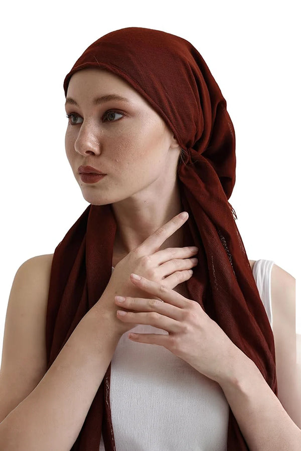 dscarf Headwear Pre Tied Head Scarves for Women Featuring | Soft Chemo Head Wear Headcover Ready Headwear