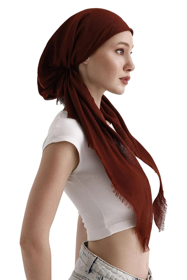 dscarf Headwear Pre Tied Head Scarves for Women Featuring | Soft Chemo Head Wear Headcover Ready Headwear