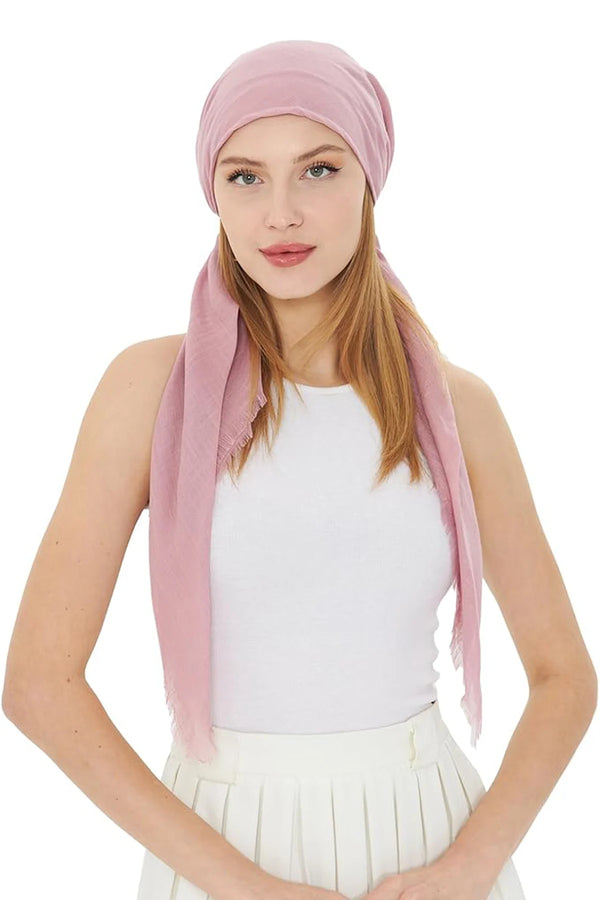 dscarf Headwear Pre Tied Head Scarves for Women Featuring | Soft Chemo Head Wear Headcover Ready Headwear