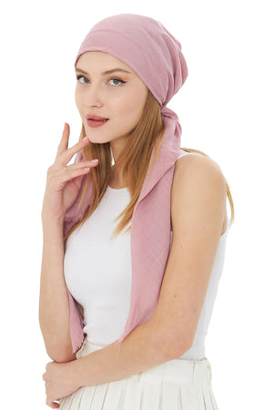 dscarf Headwear Pre Tied Head Scarves for Women Featuring | Soft Chemo Head Wear Headcover Ready Headwear