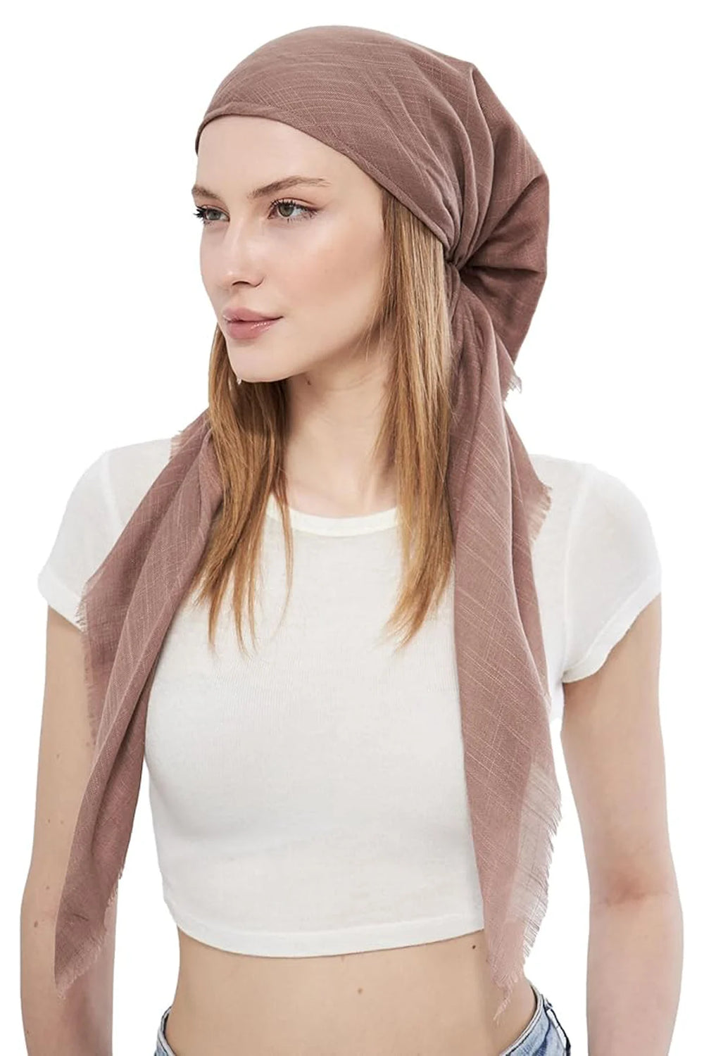 dscarf Headwear Pre Tied Head Scarves for Women Featuring | Soft Chemo Head Wear Headcover Ready Headwear