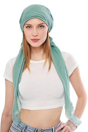 dscarf Headwear Pre Tied Head Scarves for Women Featuring | Soft Chemo Head Wear Headcover Ready Headwear