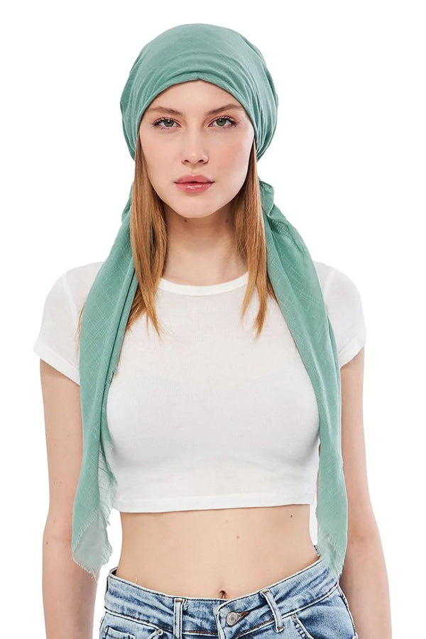dscarf Headwear Pre Tied Head Scarves for Women Featuring | Soft Chemo Head Wear Headcover Ready Headwear