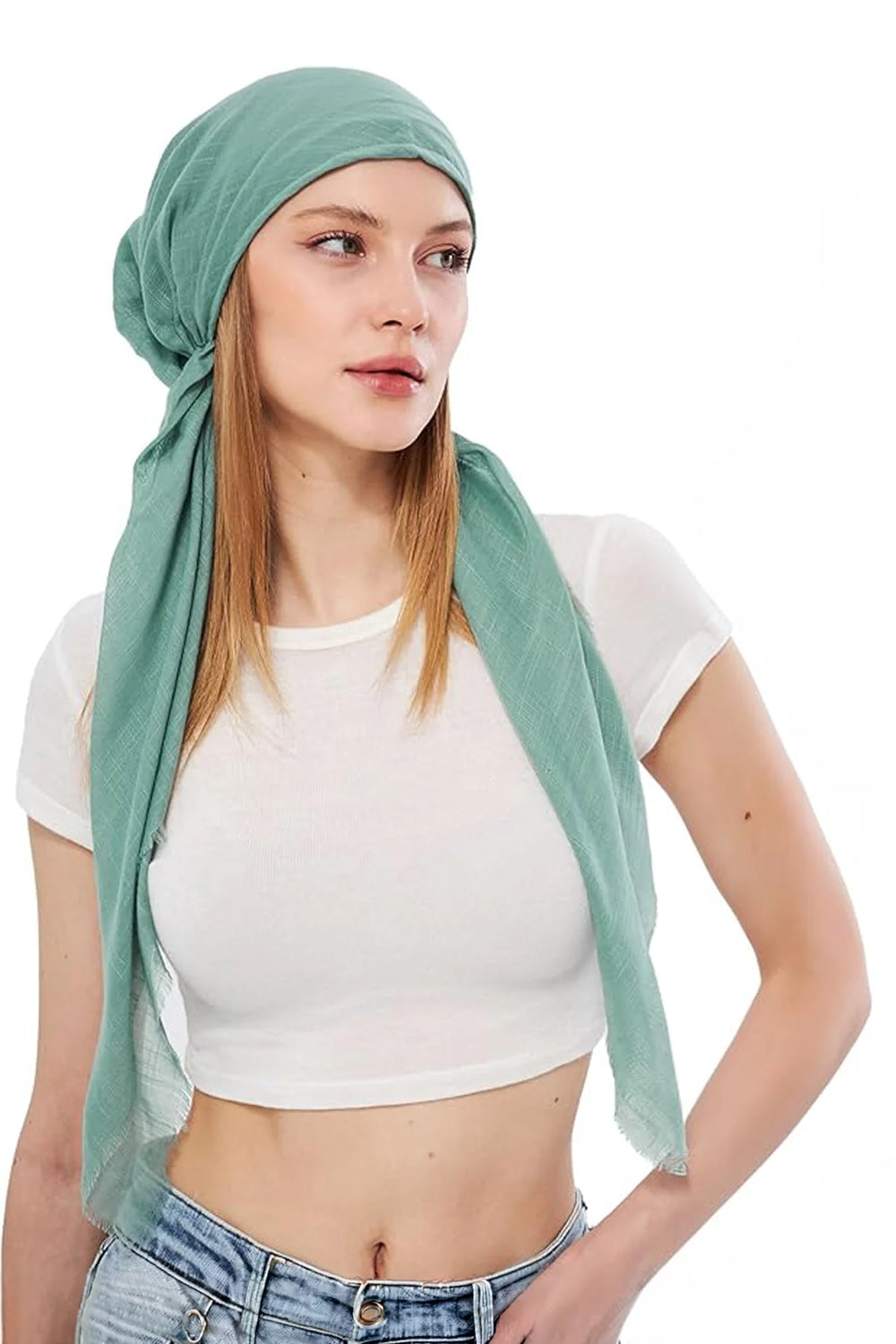 dscarf Headwear Pre Tied Head Scarves for Women Featuring | Soft Chemo Head Wear Headcover Ready Headwear