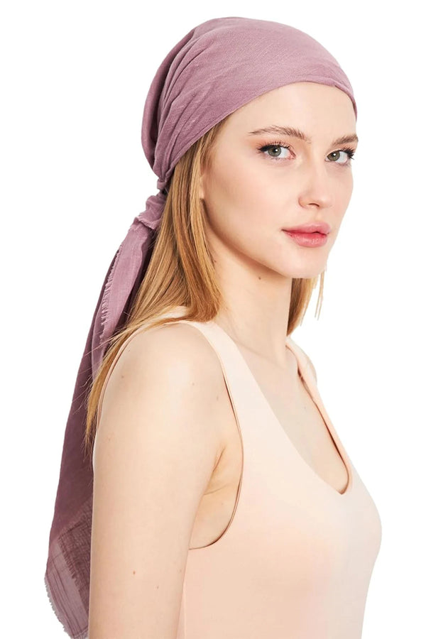 dscarf Headwear Pre Tied Head Scarves for Women Featuring | Soft Chemo Head Wear Headcover Ready Headwear
